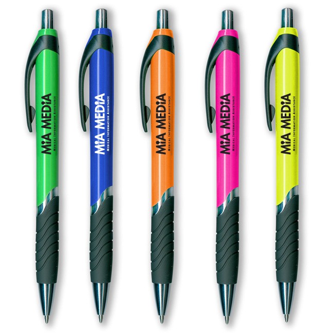Neon Retractable Ballpoint Pen WAUCPFBPNEON